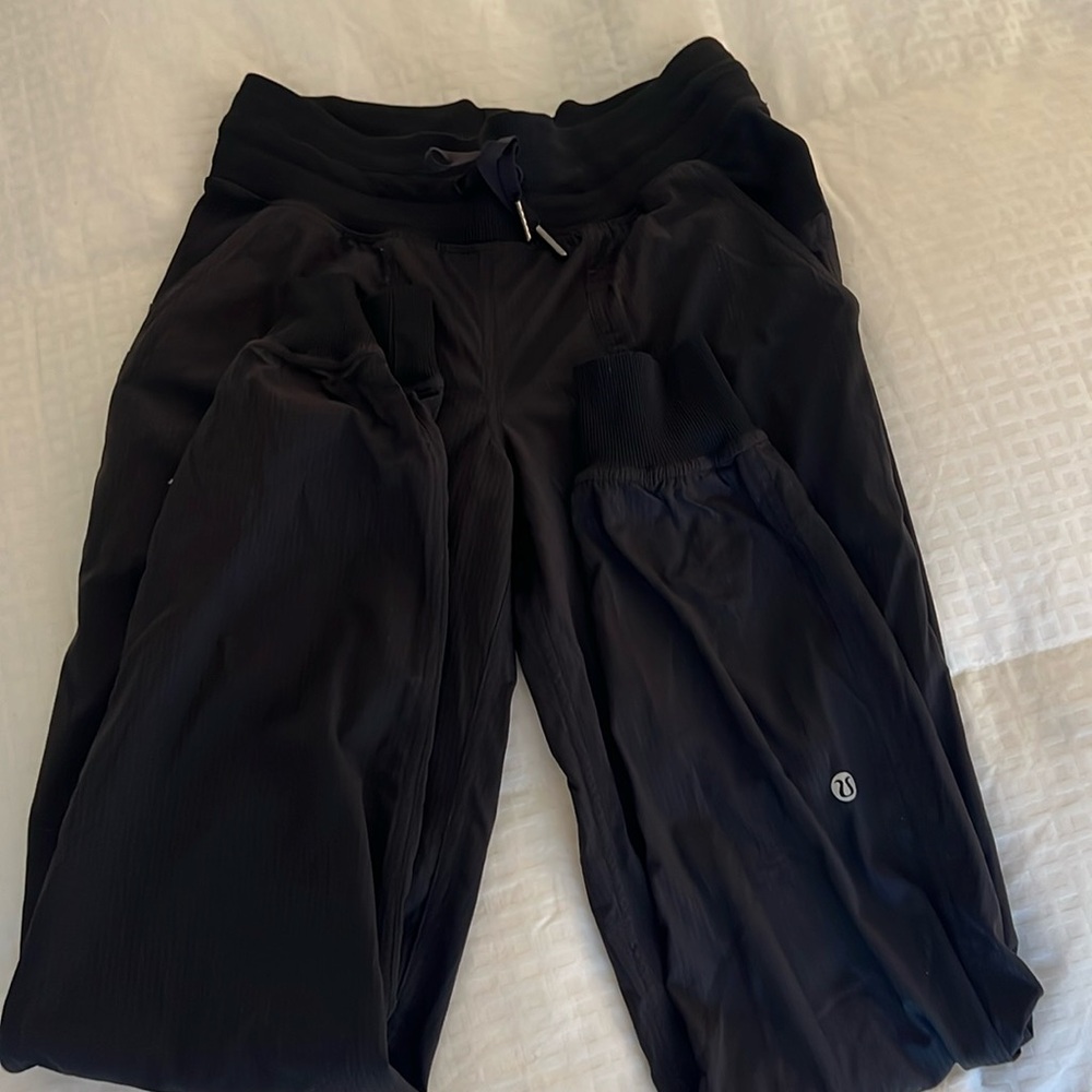 Lulu Lemon Dance Studio black joggers